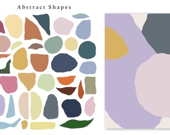 Abstract Geometric Shapes Clipart, Modern Graphics (PNG)
