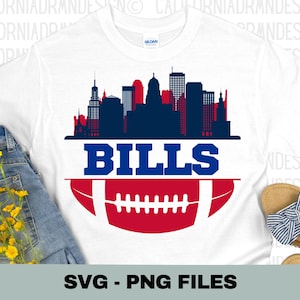 Bills SVG, Fußball SVG, Buffalo Shirt, Bills T-Shirt, Bills Shirt, Fußball-T-Shirts, Buffalo Billss Fußball-T-Shirt, Sport geschnitten, Cricut-Datei