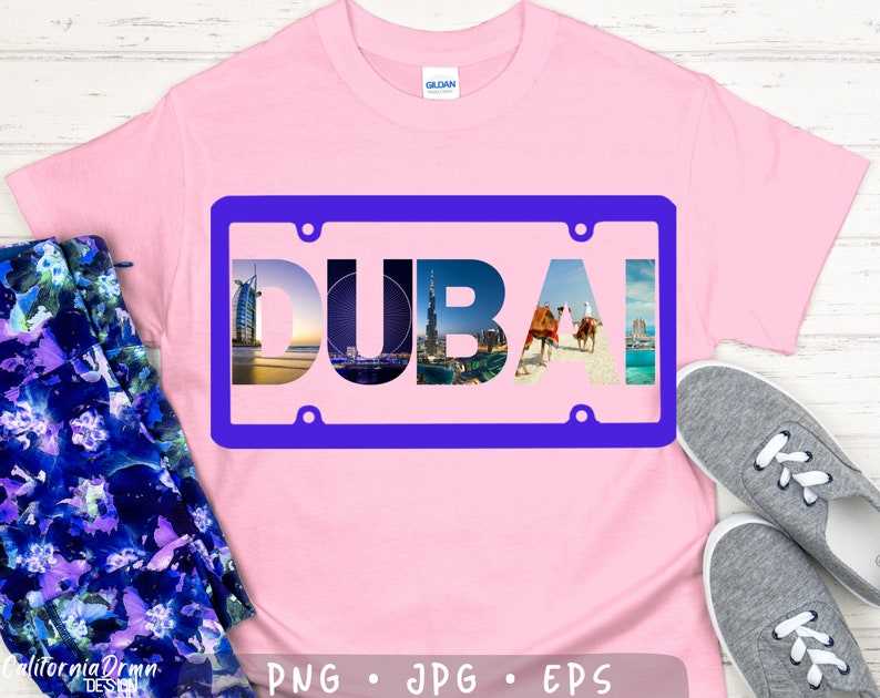Dubai License Plate Png, Dubai Gifts, Dubai T Shirt Tee Tshirt, Dubai