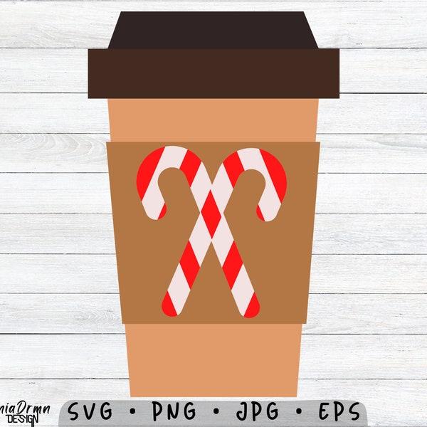Peppermint Mocha Clipart Etsy