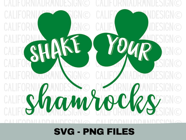 Lustige St Patrick's Day SVG, schütteln Sie Ihre Shamrocks SVG PNG, Shamrock Cricut Cut-Datei, St. Patty's Day Shirt Design, irischer Klee svg Bild 1