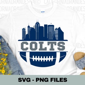 Colts SVG, Futebol Americano SVG, Indianápolis SVG, Camiseta Colts, Camisa Colts, Camisetas de Futebol Americano, Camiseta de Futebol Americano de Indianápolis, Esportes SVG, Arquivo Cricut
