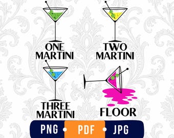 Funny Martini SVG PNG, Cocktail Drinking Shirt Design, Funny Alcohol Svg, Bar Party Shirt, Cricut Cut File, Sublimation Png