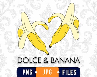Funny Banana PNG, Retro Banana Shirt Design, Tropical Fruit Graphic, Funny Food PNG, Sublimation File