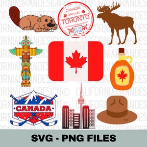 Canada Svg, Canada voyage tourisme vacances Svg, Canada Clipart Svg, Nord géographique, hockey Svg, Toronto Svg, Vancouver Svg, fichiers Cricut Svg Png