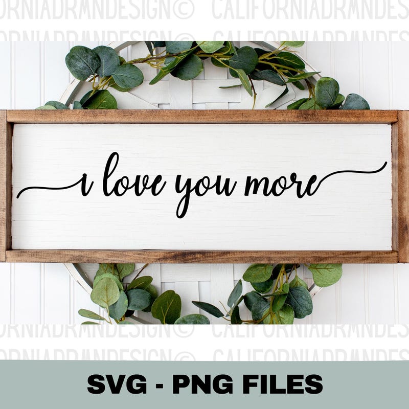 Love You More Art - Etsy