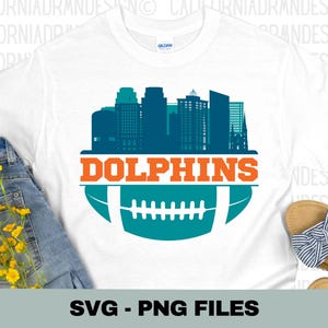 Miami SVG, Delfine SVG, Fußball SVG, Miami SVG, Delfine T-Shirt, Delfine Shirt, Football Tees, Miami Football, Miami TShirt, geschnitten Dateien