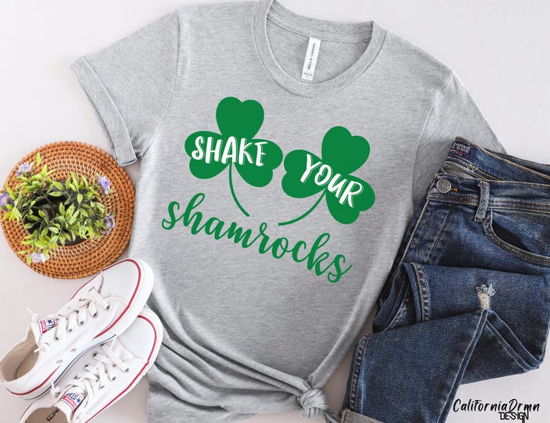 Lustige St Patrick's Day SVG, schütteln Sie Ihre Shamrocks SVG PNG, Shamrock Cricut Cut-Datei, St. Patty's Day Shirt Design, irischer Klee svg Bild 4