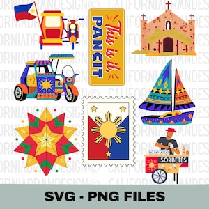Clipart filipino, Pinoy Pride Svg, Filipino Svg, Mubuhay Svg, adesivos filipinos, Filipinas Travel, Parol, Pancit, arquivos SVG para Cricut