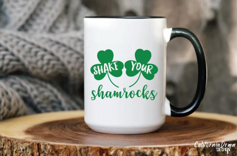 Lustige St Patrick's Day SVG, schütteln Sie Ihre Shamrocks SVG PNG, Shamrock Cricut Cut-Datei, St. Patty's Day Shirt Design, irischer Klee svg Bild 6