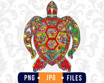 Sea Turtle PNG Sublimation, Turtle Clipart, Beach Ocean Graphic, Coastal Wildlife, Turtle Shirt Design, Cricut PNG, Sticker