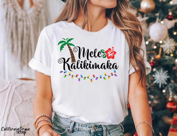 Mele Kalikimaka Shirt For Women Hawaiian Hawaii Christmas T-Shirt Mele Kalikimaka Shirt For Women Hawaiian Hawaii Christmas T-Shirt