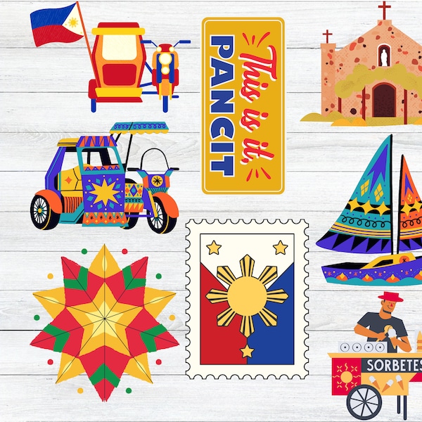 Filipino Clipart, Pinoy Pride, Filipino SVG, Mubuhay Svg, Filipino Stickers, Philippines Travel, Parol, Pancit, SVG Files for Cricut