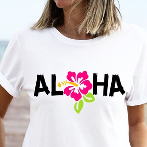 Aloha SVG Hawaii SVG Aloha T-shirt Hawaiian T Shirt Tee - Etsy