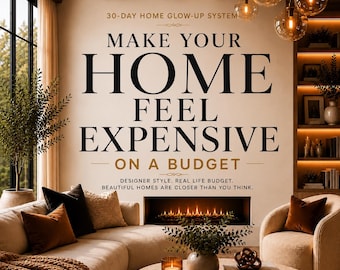 30-Day Home Glow-Up System | Make Your Home Feel Expensive on a Budget | Luxury Home Decor Guide | Cozy Neutral Home Styling