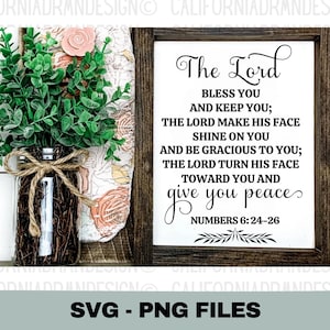 Archivos SVG, Letra de la canción de la bendición (SVG/PNG), Signo del versículo bíblico, Jesús (SVG), Bendito seas y te guarde (SVG), Fe cristiana (SVG), Números 6:24-26