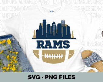 Rams SVG, Football SVG, LA SVG, Koszulka Rams, Koszulka Rams, Koszulki piłkarskie, Koszulka piłkarska Los Angeles Ramss, Sports SVG, Pliki Cricut SVG
