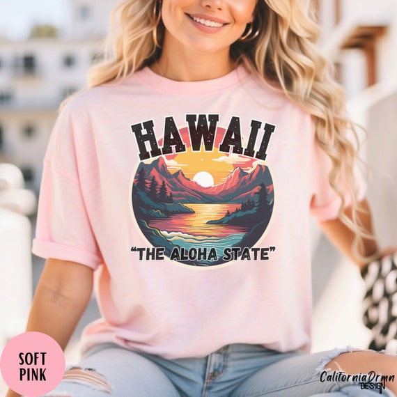 Hawaii Aloha State Graphic Vintage Vintage Retro T Shirt Hawaii Aloha State Graphic Vintage Vintage Retro T Shirt