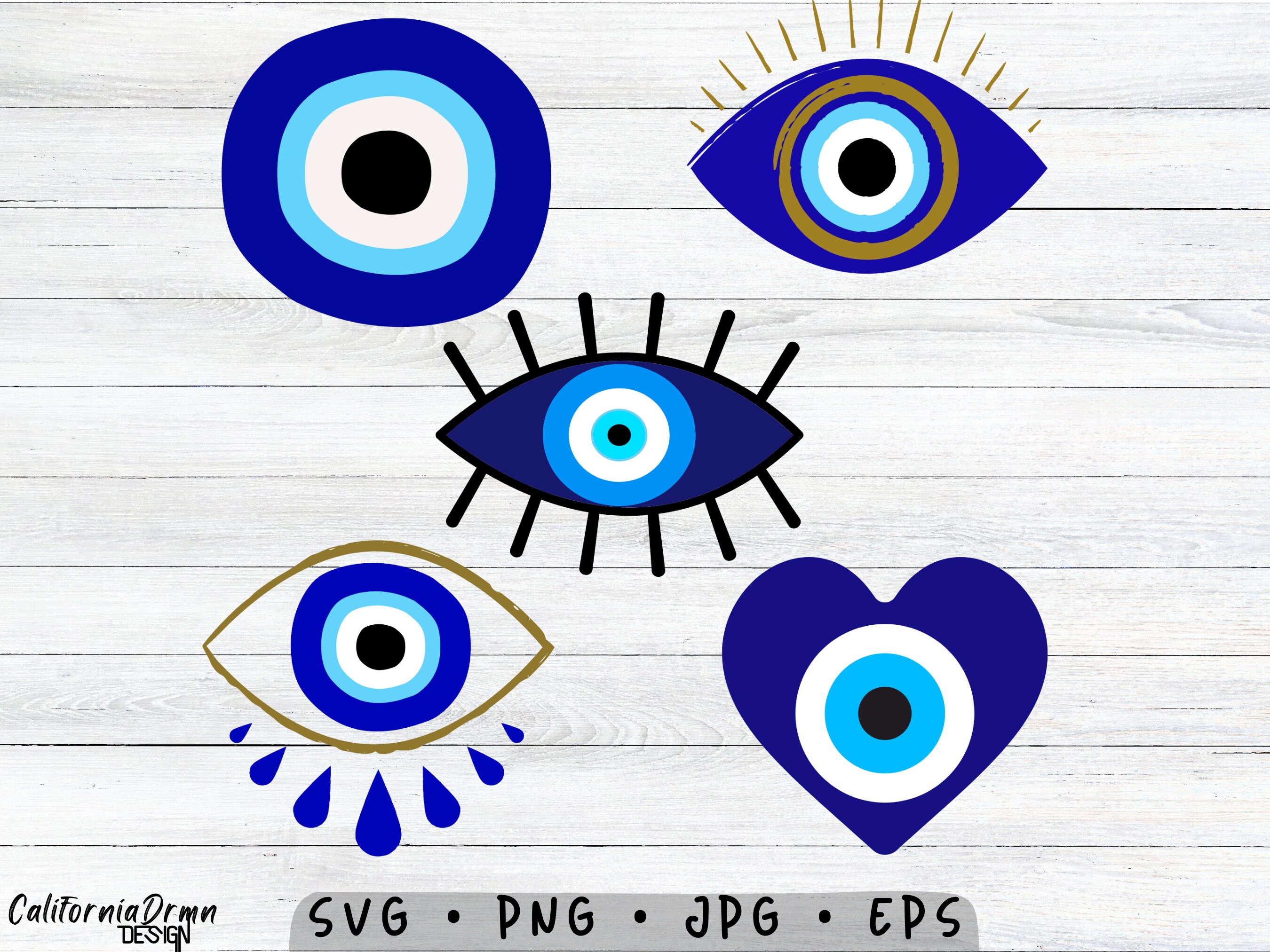 Evil Eye SVG, Protection SVG, Good Luck, Evil Eye Symbol Clipart