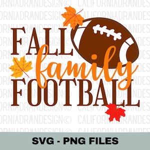 Herfst familie voetbal SVG, voetbalshirt, herfst sweater, herfst T-shirts voor familie, herfst Tees, voetbal cadeau-ideeën, herfst Cricut SVG-bestanden