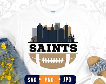 SVG de los Saints, SVG de fútbol, SVG de Nueva Orleans, camiseta de los Saints, camisetas de fútbol, fútbol de los Saints, camiseta de los Nawlins, diseños de Cricut