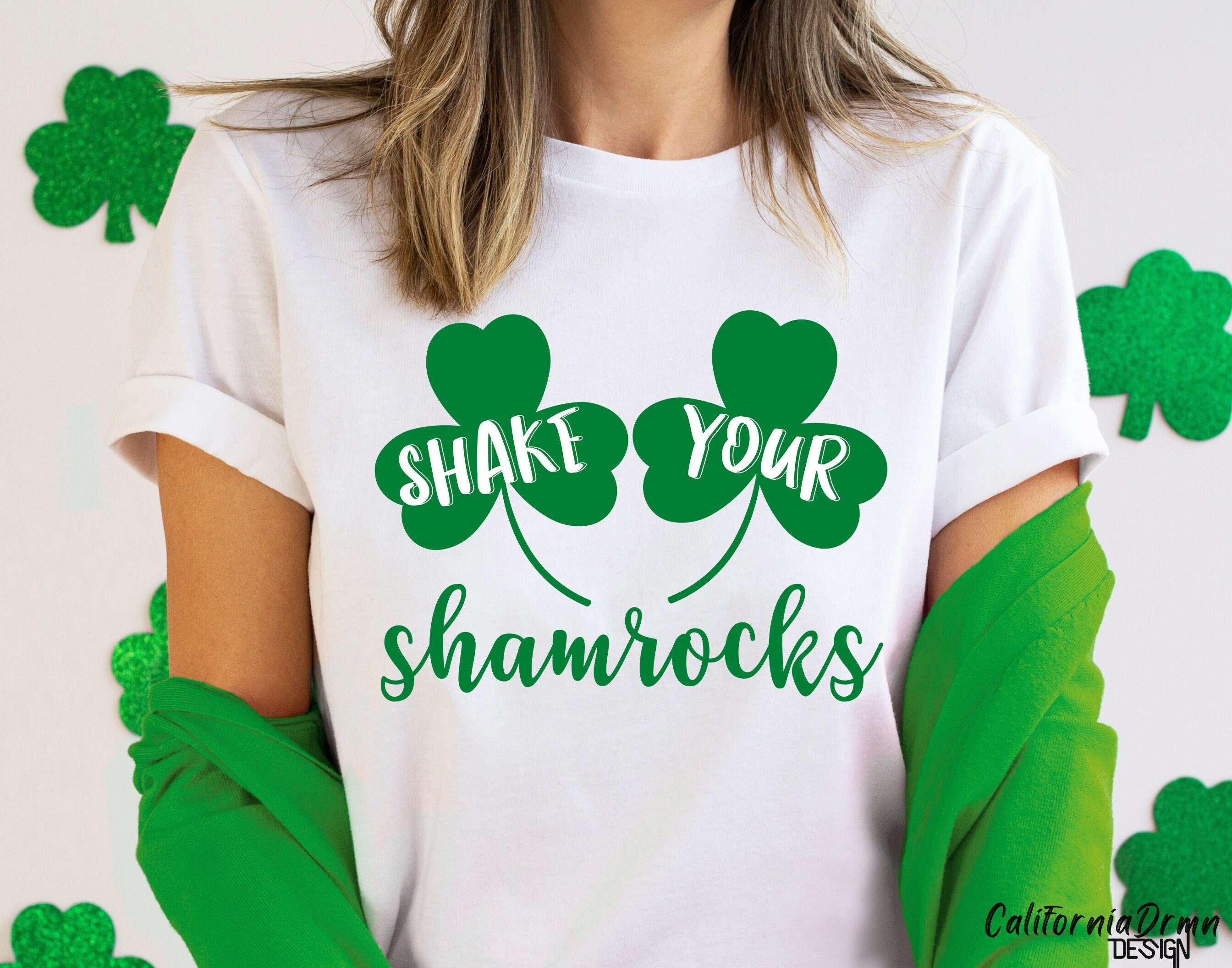 Shake Your Shamrocks Boobs 4 Leaf Clover St Paddys Day Unisex T-Shirt