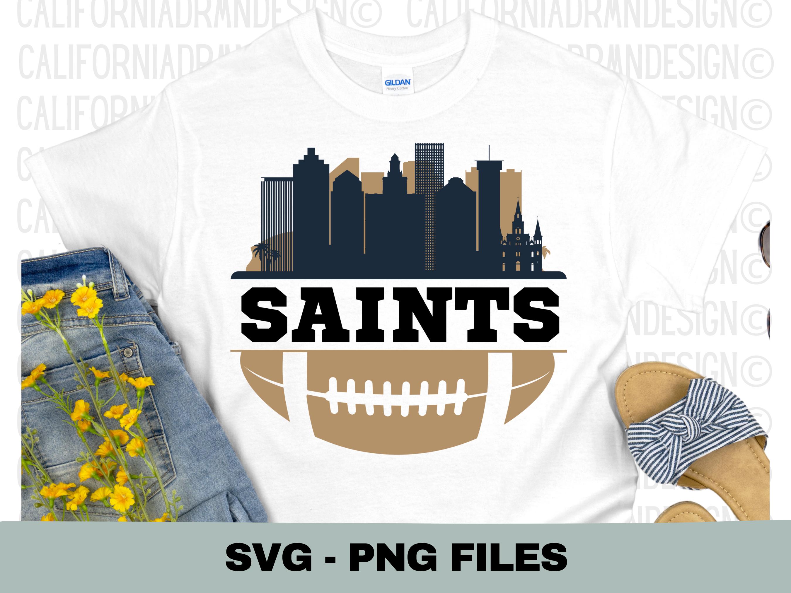 Saints SVG, Football SVG, New Orleans SVG, Saints T Shirt, Saints Shirt, Football Tees, Saints Football, Nawlins T-Shirt, Cricut Designs
