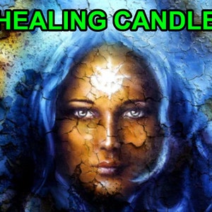 Shamanistic Healing Candle/ Help With Illnesses, health related problems / Ease Physical, Spiritual and Mental pain.