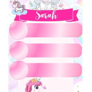Editable childrens invitation party template idea girls unicorn and pegasus download template idea girls birthday party invite