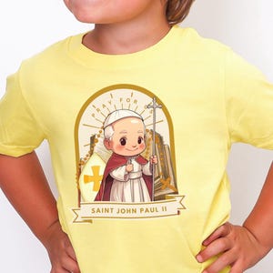 Saint John Paul II Toddler Shirt: Catholic Kids Apparel