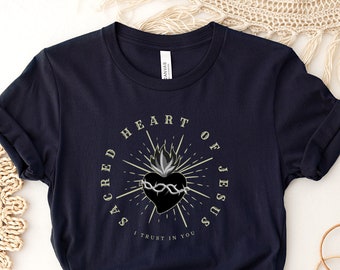 Most Sacred Heart of Jesus T-shirt for women Traditional Catholic Clothing, Jesus, Sacred Heart, Latin Mass - Catholic Shirt for Women