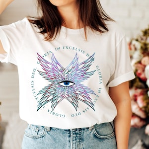 Angel of God, Seraphim: Glory to GOD | Gloria in Excelsis Deo - Catholic Shirt for Women