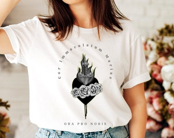 Immaculate heart of Mary, Pray for us T-shirt, Blessed Virgin Mary's Immaculate Heart - Catholic Shirt for women