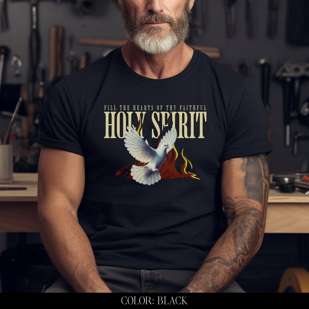 Come Holy Spirit Shirt, Fill the Hearts of Thy Faithful Tee, Catholic ...