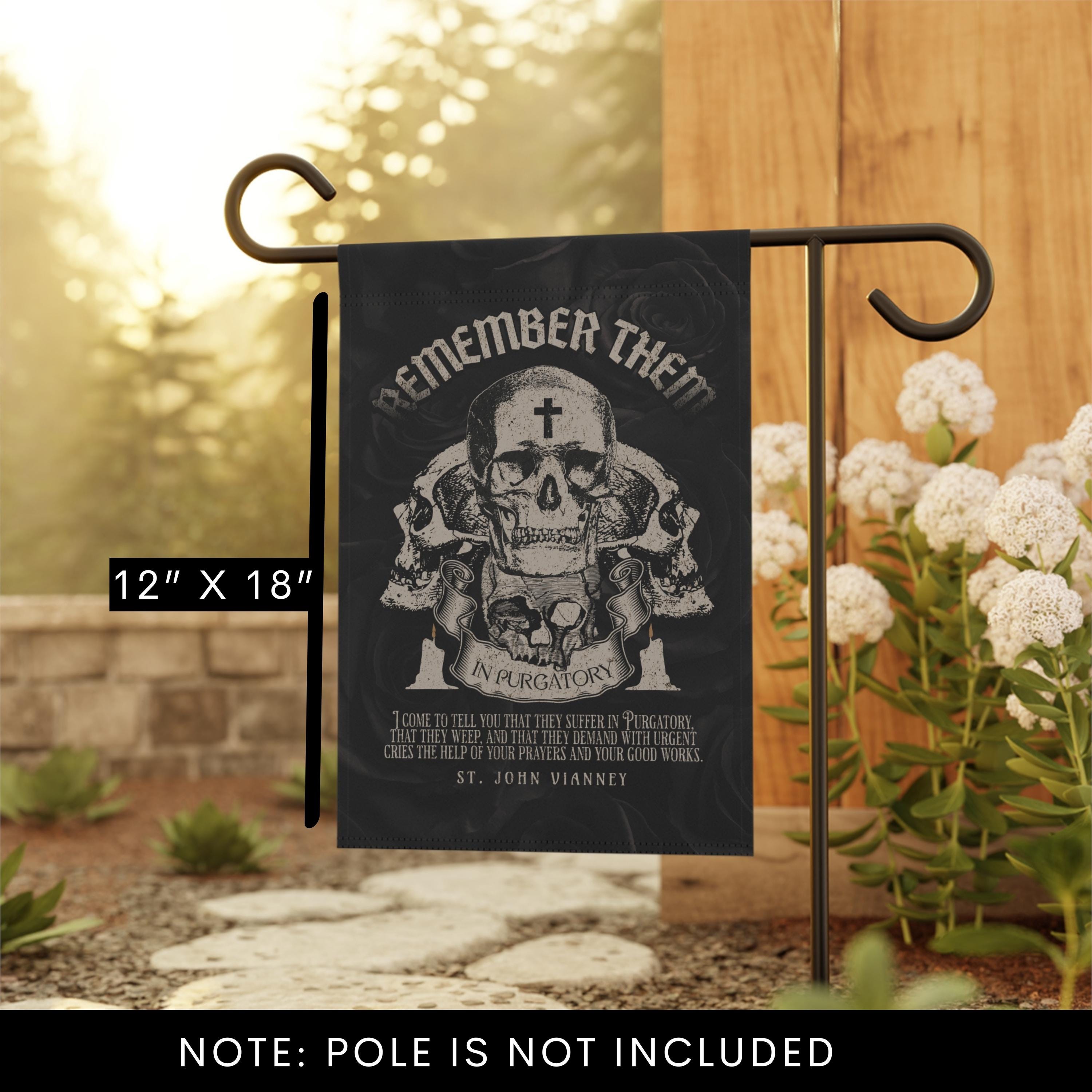 Soul Ripper Flag Souls in Purgatory Flag, St. John Vianney Quote, Memento Mori, All ...