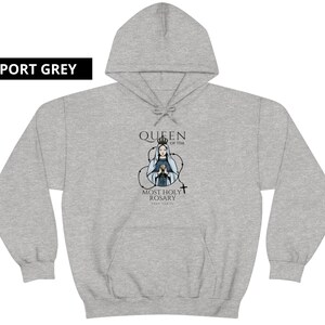 Queen of the Most Holy Rosary Hoodie, Mother of God, Devotion to Rosary ...