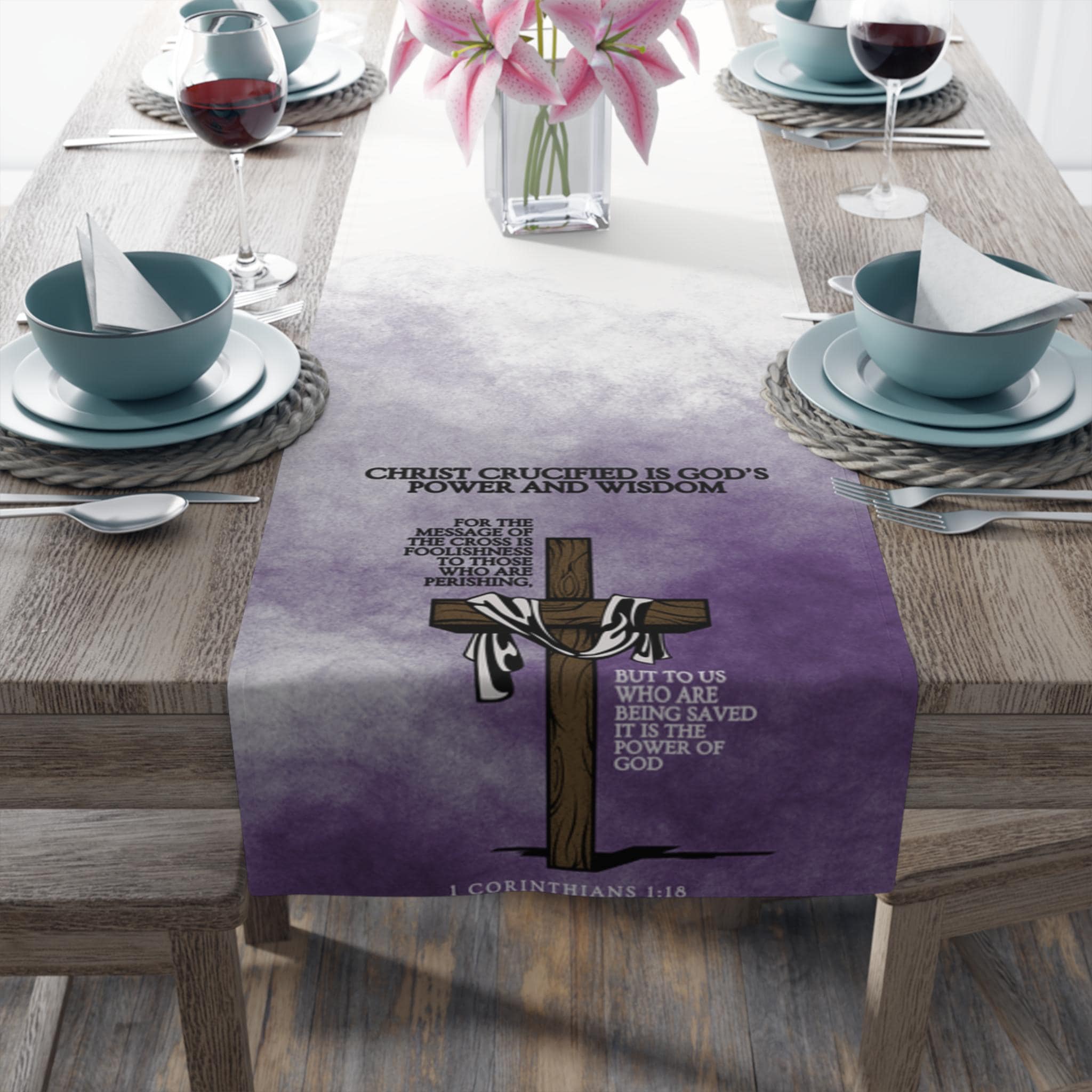 LENT Season Table Runner, Lent 40 Days Ash Wednesday Home Decor ...