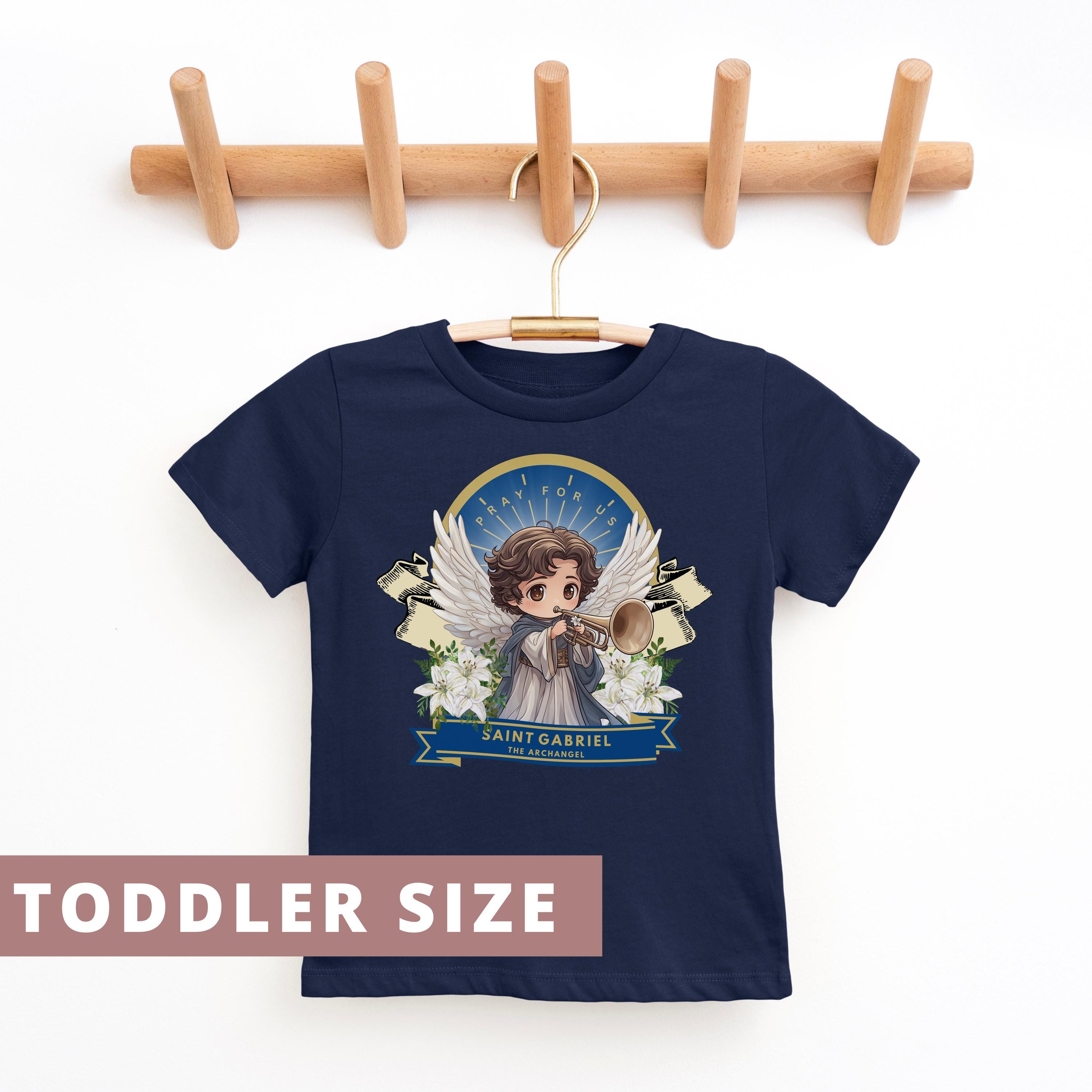 Saint Gabriel the Archangel Toddler Shirt, Baby Tee, St Gabriel