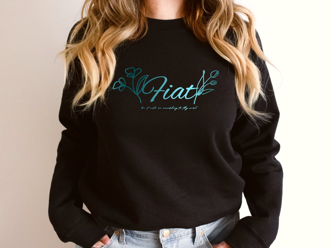 Sudadera FIAT - Hágase en mí según tu palabra, Fiat de María, devoción  mariana - Sudadera católica de cuello redondo para mujer - Etsy México