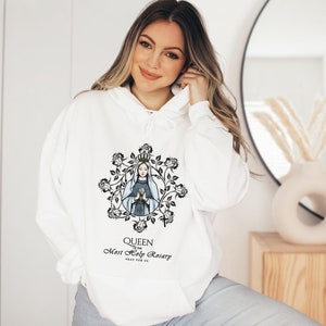 Floral Queen of the Most Holy Rosary Hoodie, Mother of God, Devotion to ...