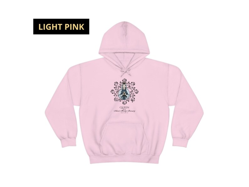Buy Floral Queen of the Most Holy Rosary Hoodie, Mother of God ...