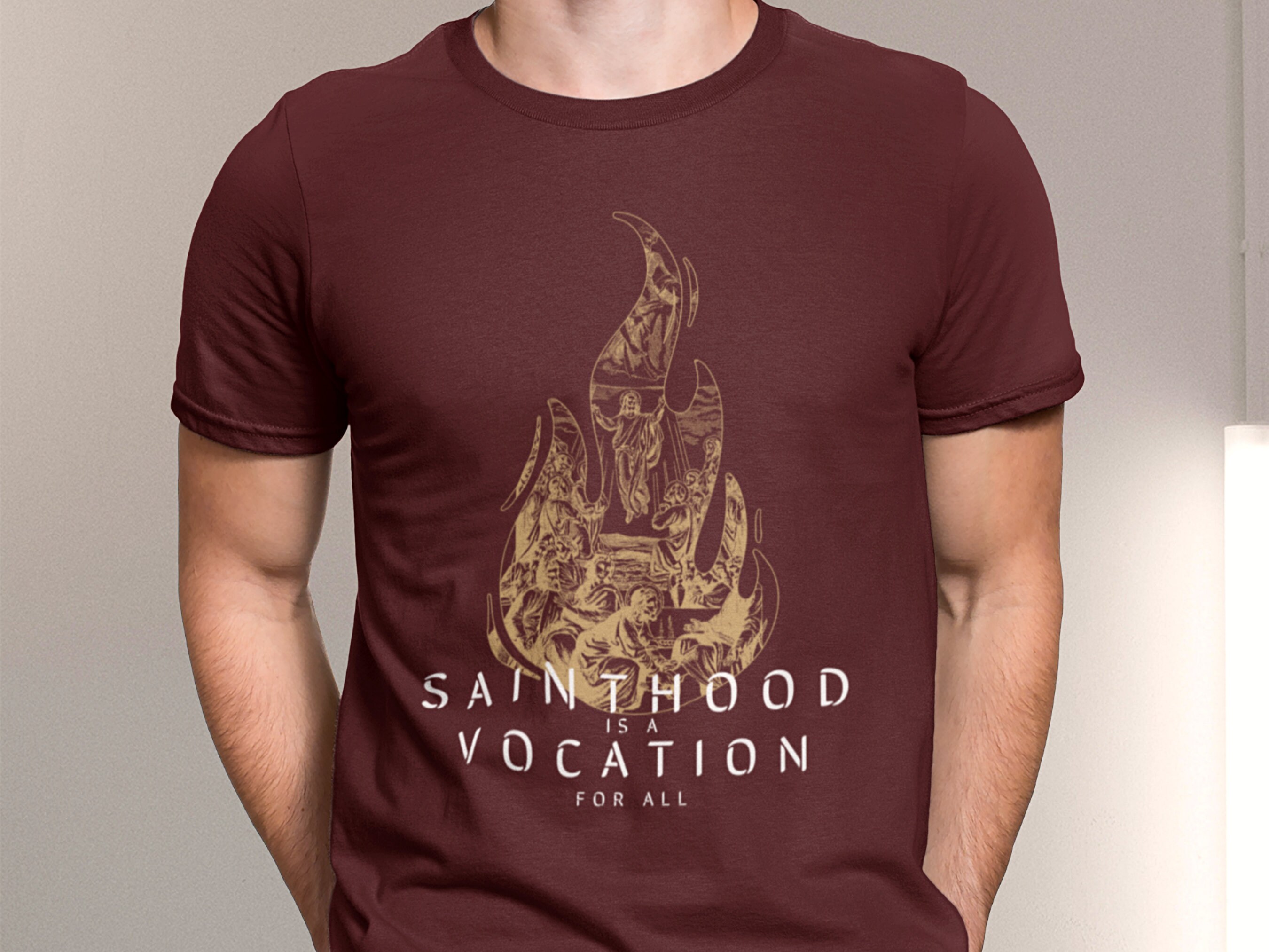 Sainthood is a Vocation for All T-shirt for Men | We Are All
