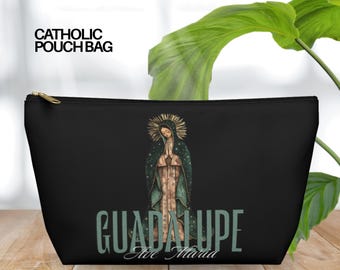 Our Lady of Guadalupe Bag, Blessed Virgin Mary Rosary Pouch, Veil Pouch, Adoration Church Bag, Catholic Confirmation Gift - Catholic Pouch