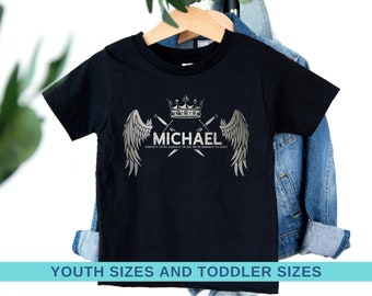 Saint Michael the Archangel Tee for Catholic Kids, Catholic Toddler / Kids Gift Idea, Catholic Boy's St Michael Tee - Kids and Toddler Tees