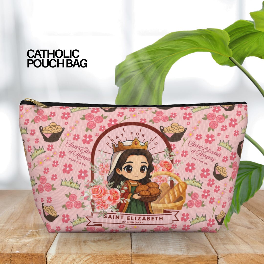 Saint Elizabeth of Hungary Rosary Pouch: Catholic Gift - Etsy