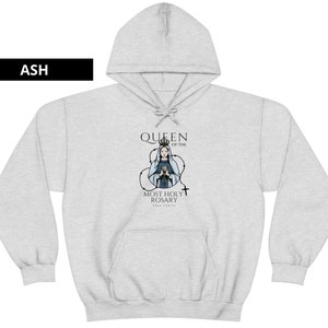 Queen of the Most Holy Rosary Hoodie, Mother of God, Devotion to Rosary ...