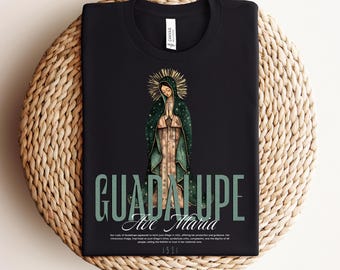 Our Lady of Guadalupe, Virgin Mary Unisex T-Shirt, Catholic Apparel, Mama Mary Clothing, Religious Gift, Marian Devotion - Catholic Shirt