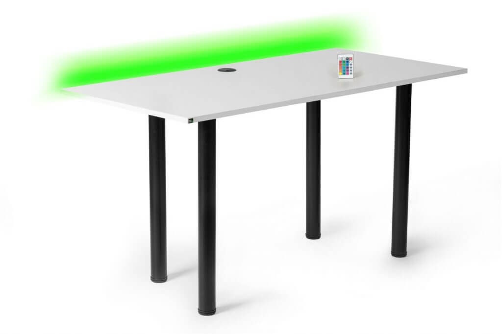 Gaming Desk PRO LED Computer Desk Table Grommet for Cables Etsy