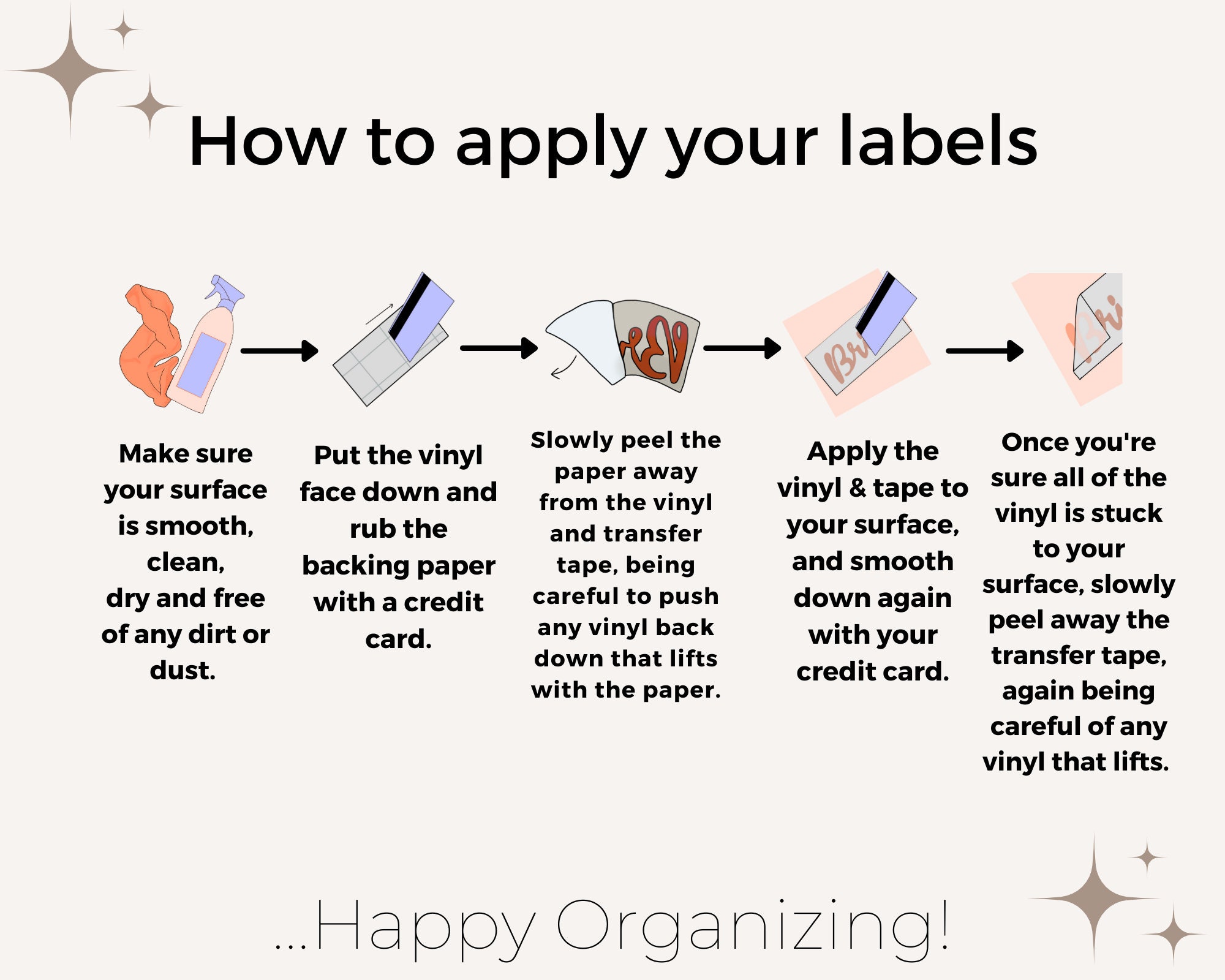 Garage Storage Labels Organized Storage Custom Labels Etsy