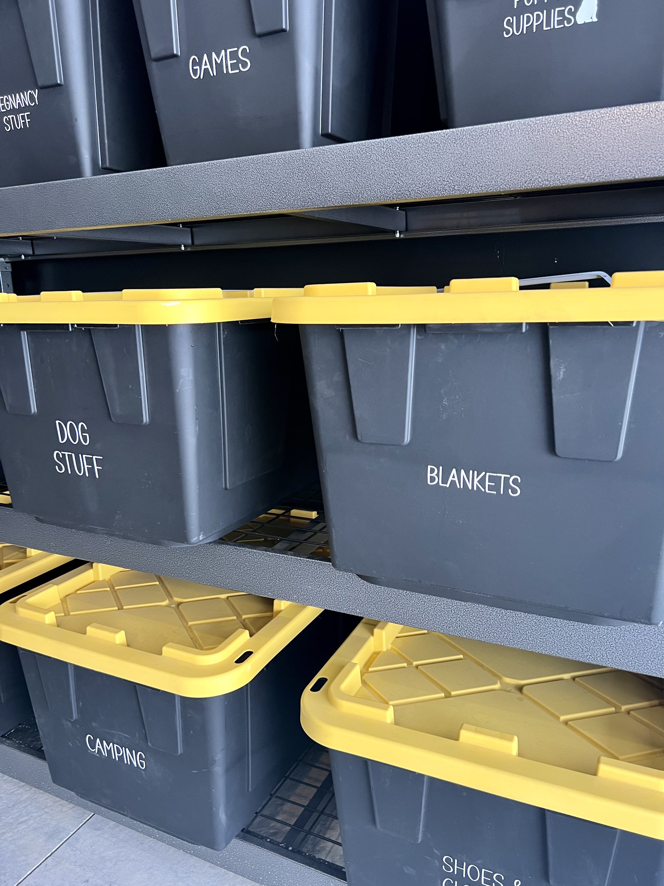 How To Make Garage Storage Bin Labels Online